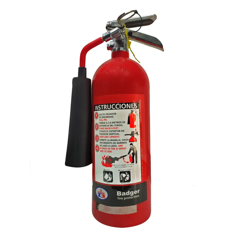 EXTINTOR CILINDRO DE LAMINA DE PQS ROJO 4.5 KG